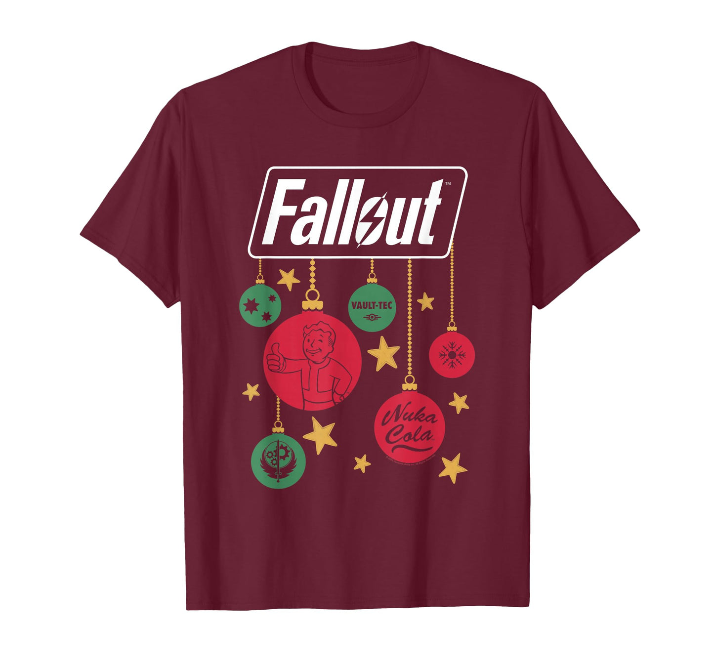 Fallout Logo Christmas Ornaments Video Game T-Shirt
