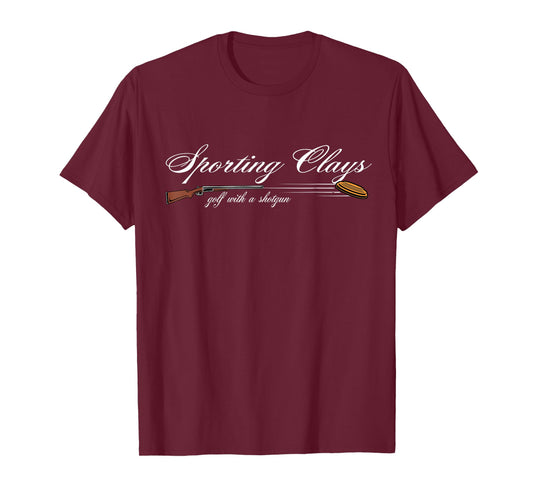Sporting Clays - Golf With A Shotgun - Skeet Trap Clay T-Shirt