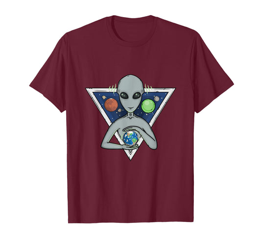 Alien World Save Earth People Planet Love Alien Gift T-Shirt