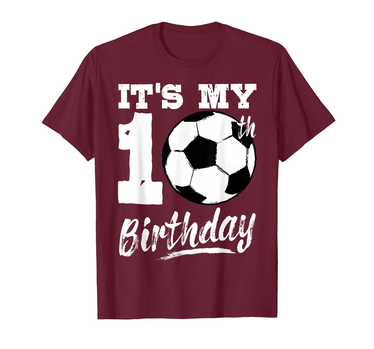 It's My 10th Birthday Soccer Player 10 Bday Party Team T-Shirt