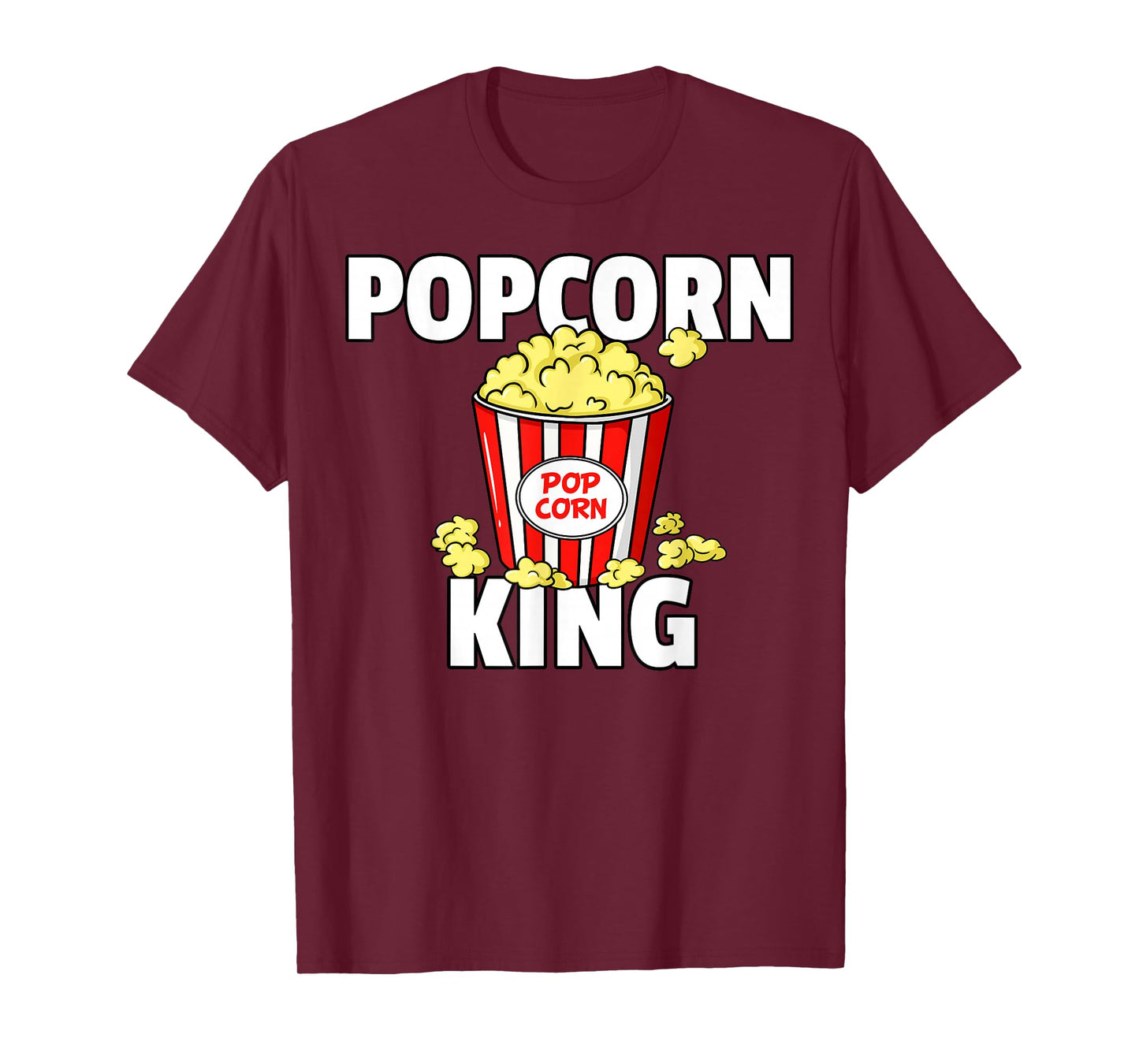 Popcorn King Cinema Movie Snack T-Shirt