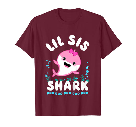 Lil Sis Shark Little Sister Kawaii T-Shirt