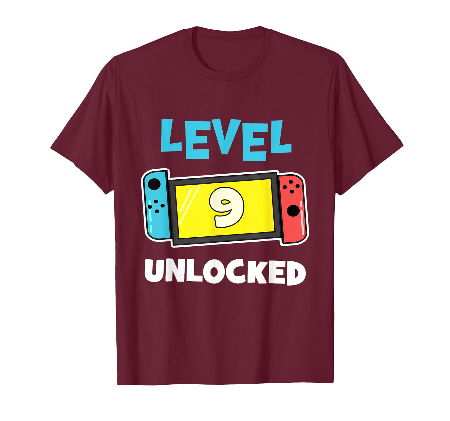 Level 9 unlocked Gamer 9th Birthday Gift Video Game lovers T-Shirt