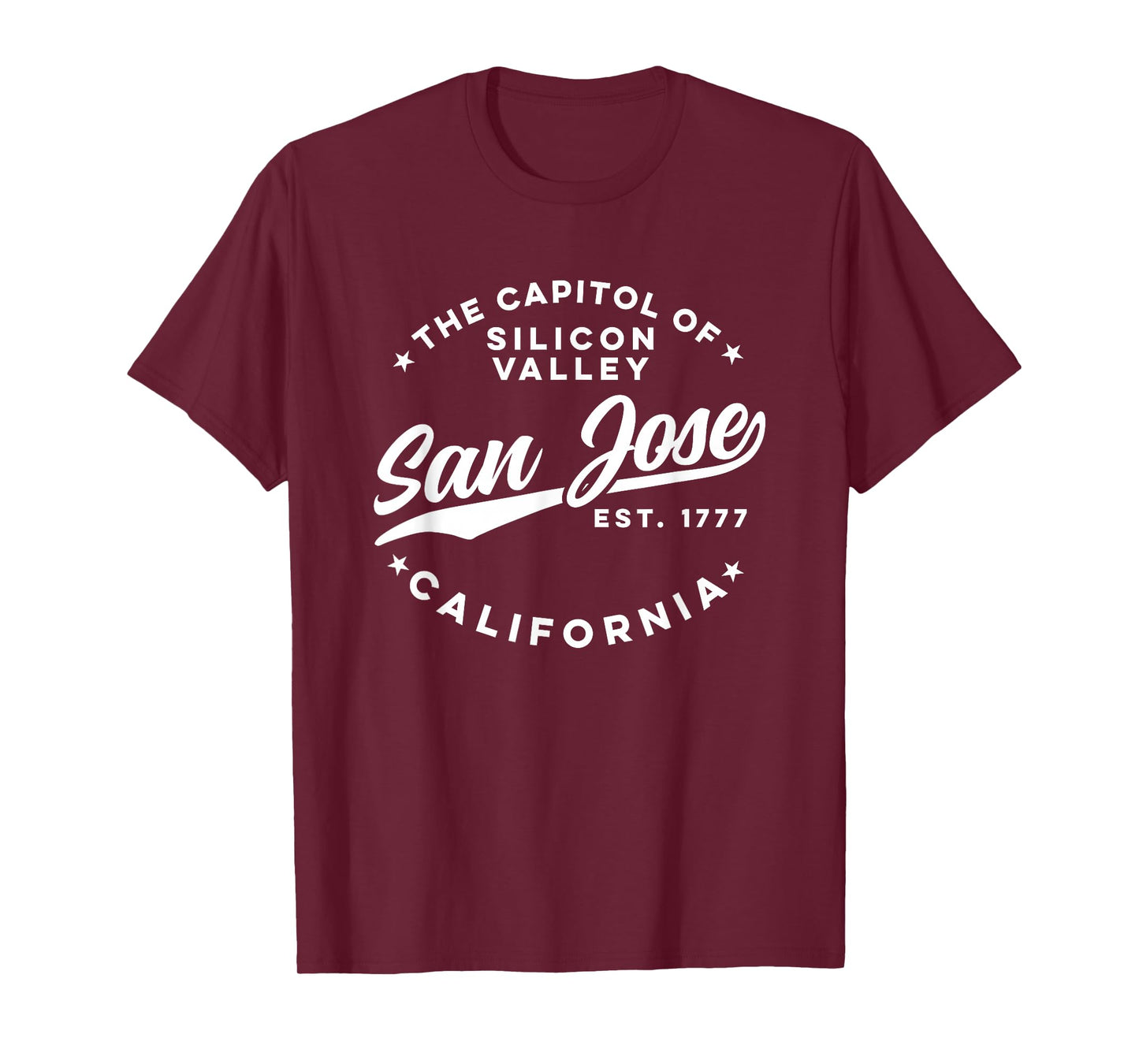 Vintage Silicon Valley San Jose California Retro USA White T-Shirt