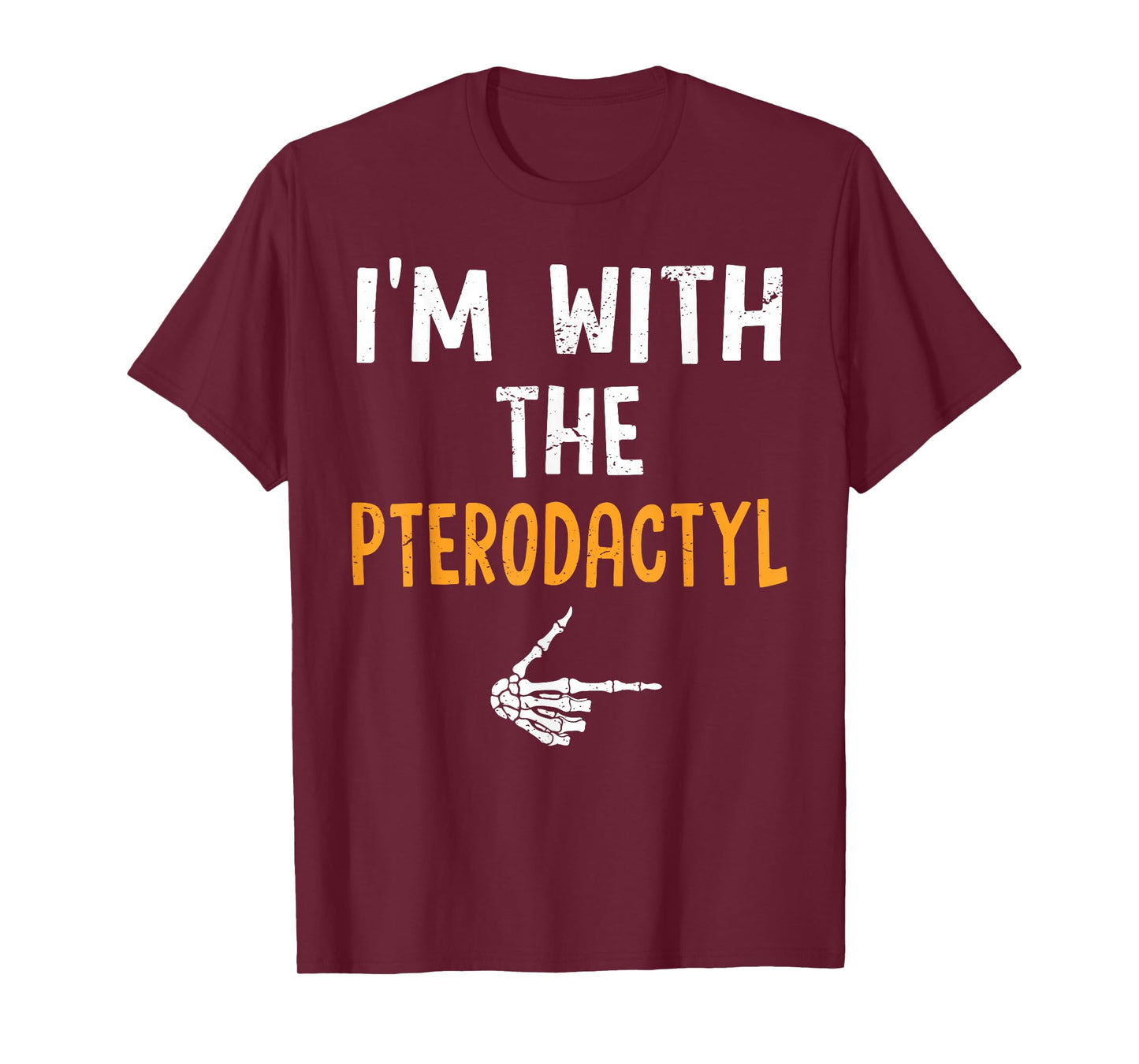 I'm with The Pterodactyl Costume Halloween Matching Couple T-Shirt