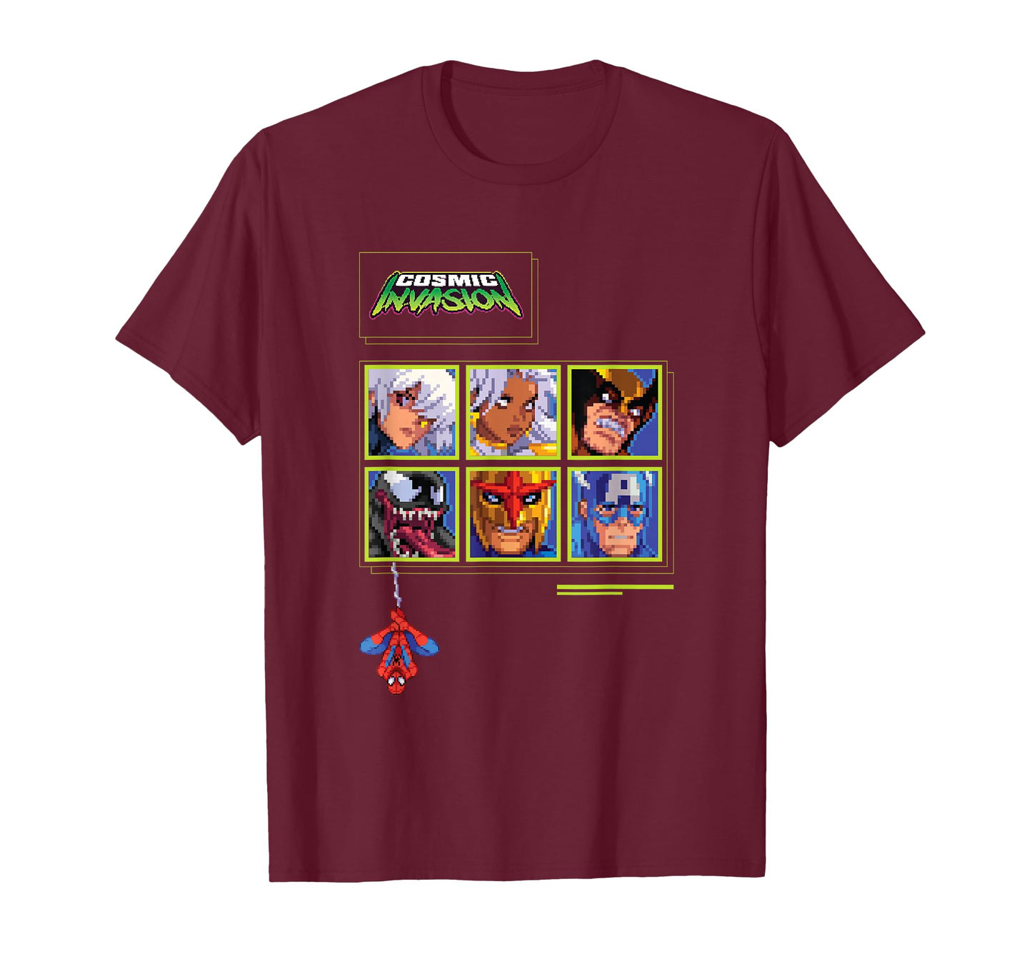Marvel Cosmic Invasion Game Choose Your Super Hero Retro T-Shirt