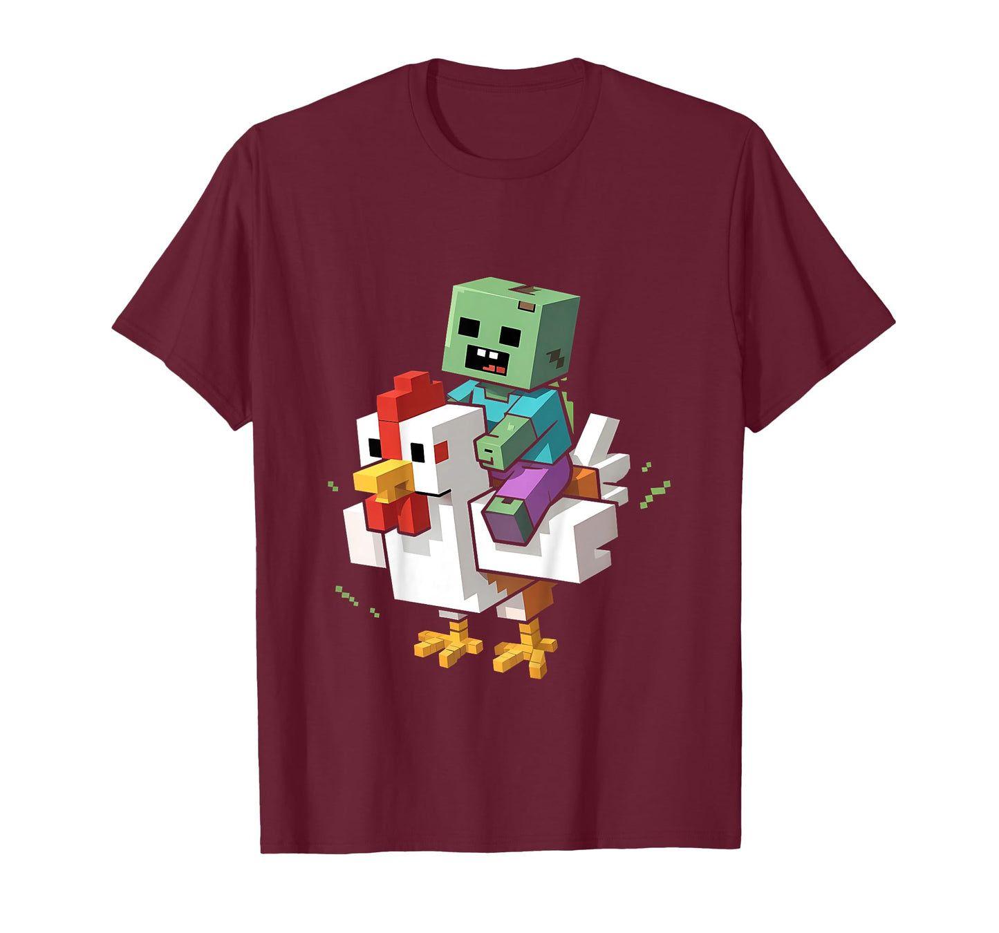 Kids Funny Jock Chicken Zombie Brick Games Shirt Mens Boy Kids T-Shirt
