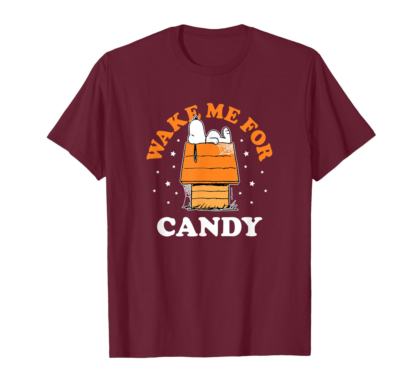 Peanuts - Snoopy Halloween House Wake Me For Candy T-Shirt