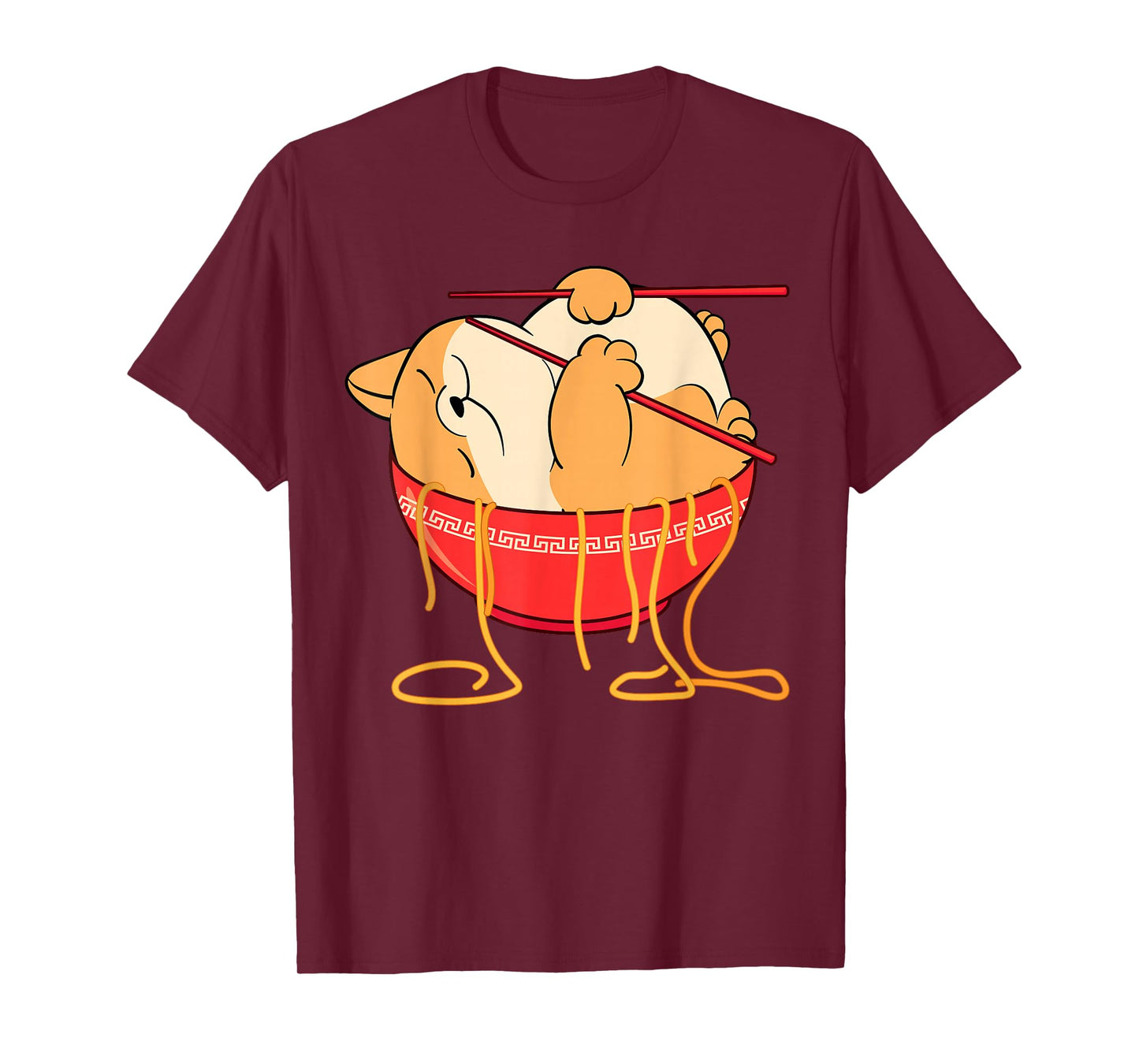 Funny Kawaii Neko Anime Cat Lover Japanese Ramen Noodles- T-Shirt