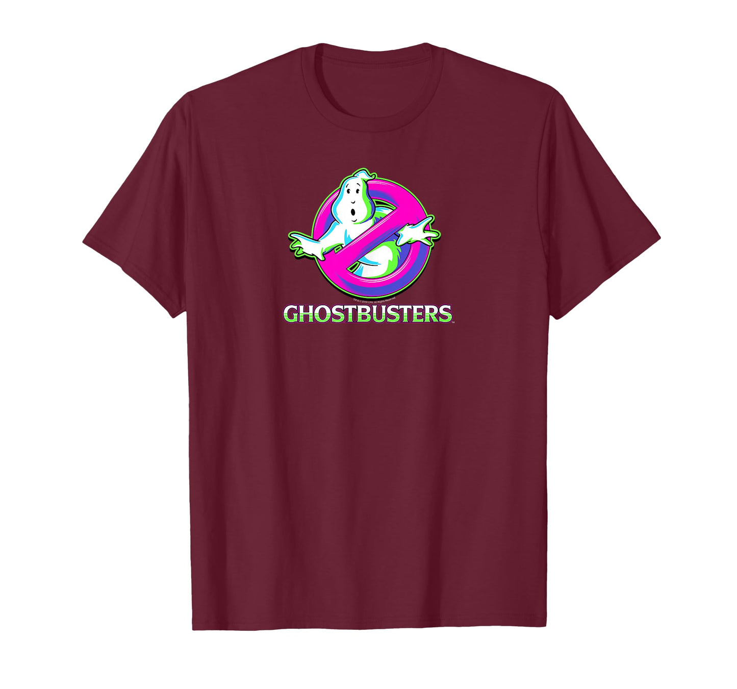 Ghostbusters Colorful Arcade Style Logo Retro Movie T-Shirt