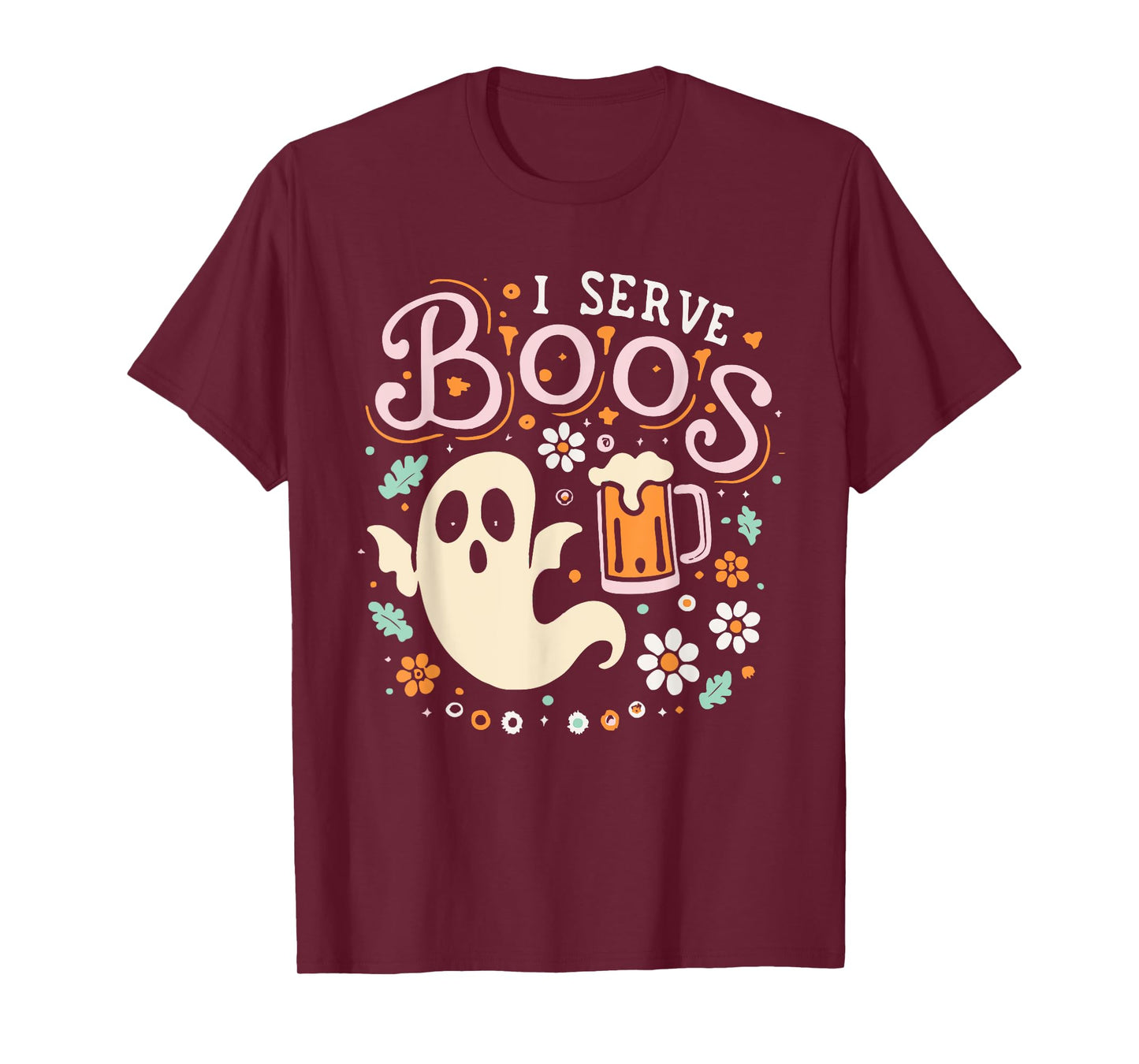 I Serve Boos, Funny Halloween Gag T-Shirt