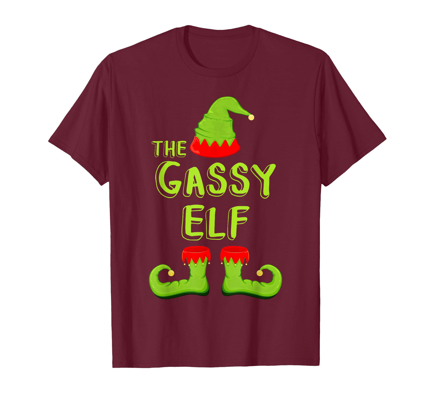 The Gassy Elf T-Shirt Matching Christmas Elf Shirt T-Shirt