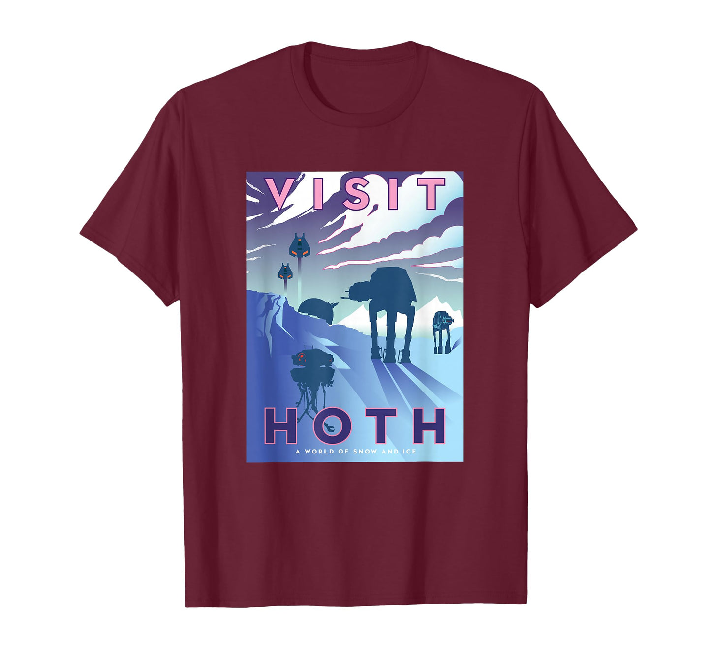 Star Wars The Empire Strikes Back Visit Hoth Postcard T-Shirt