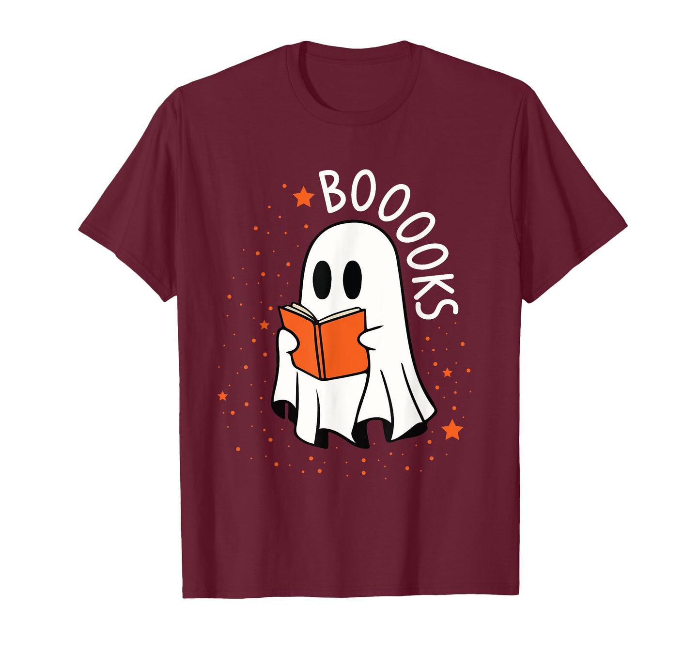 Ghost Reading Books Boooks Halloween Teacher Boook T-Shirt for Men Women Kids