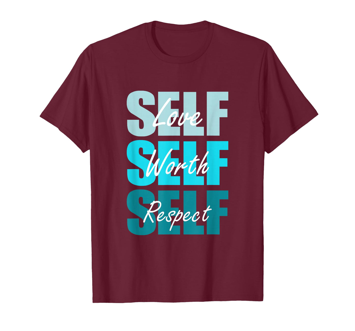 Turquoise Self-ish X 3 Turquoise Color Graphic T-Shirt
