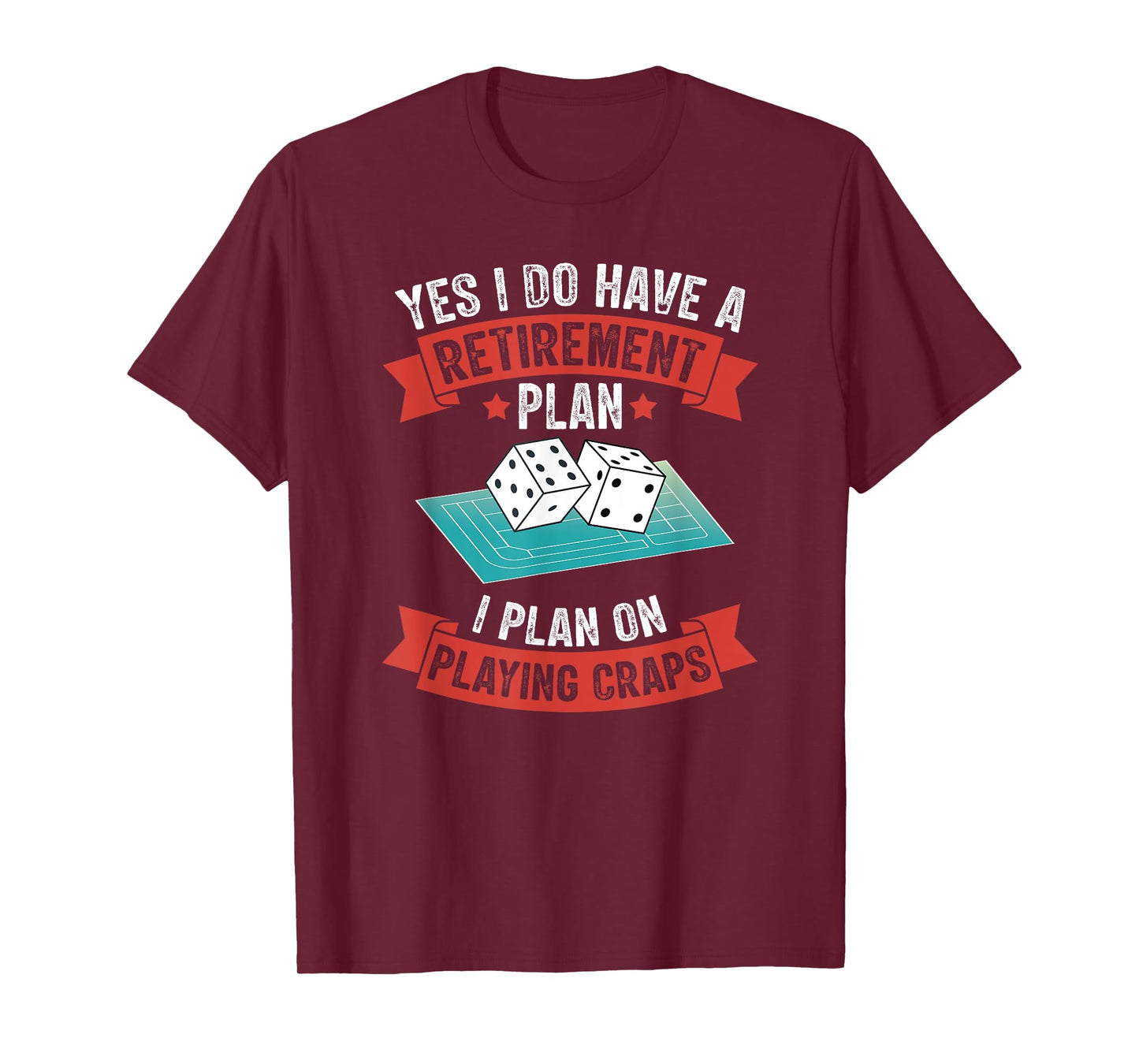 Craps Table Crapshooting Strategy Rules Game Dice Board T-Shirt