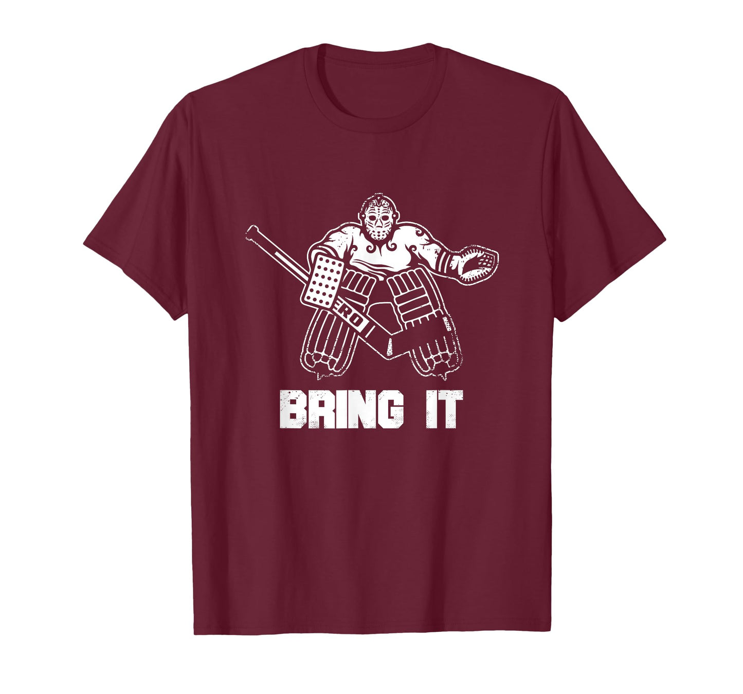Funny Ice Hockey Player Gift Goalie Apparel Graphic T-Shirt