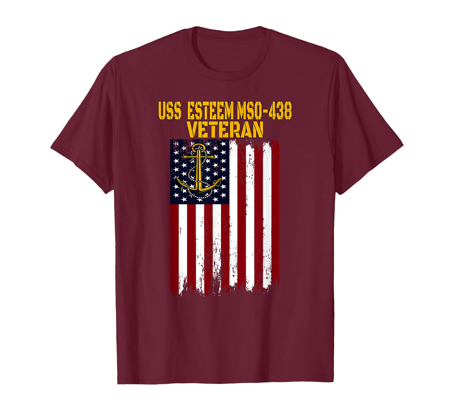 USS Esteem MSO-438 Minesweeper Warship Veterans Day T-Shirt