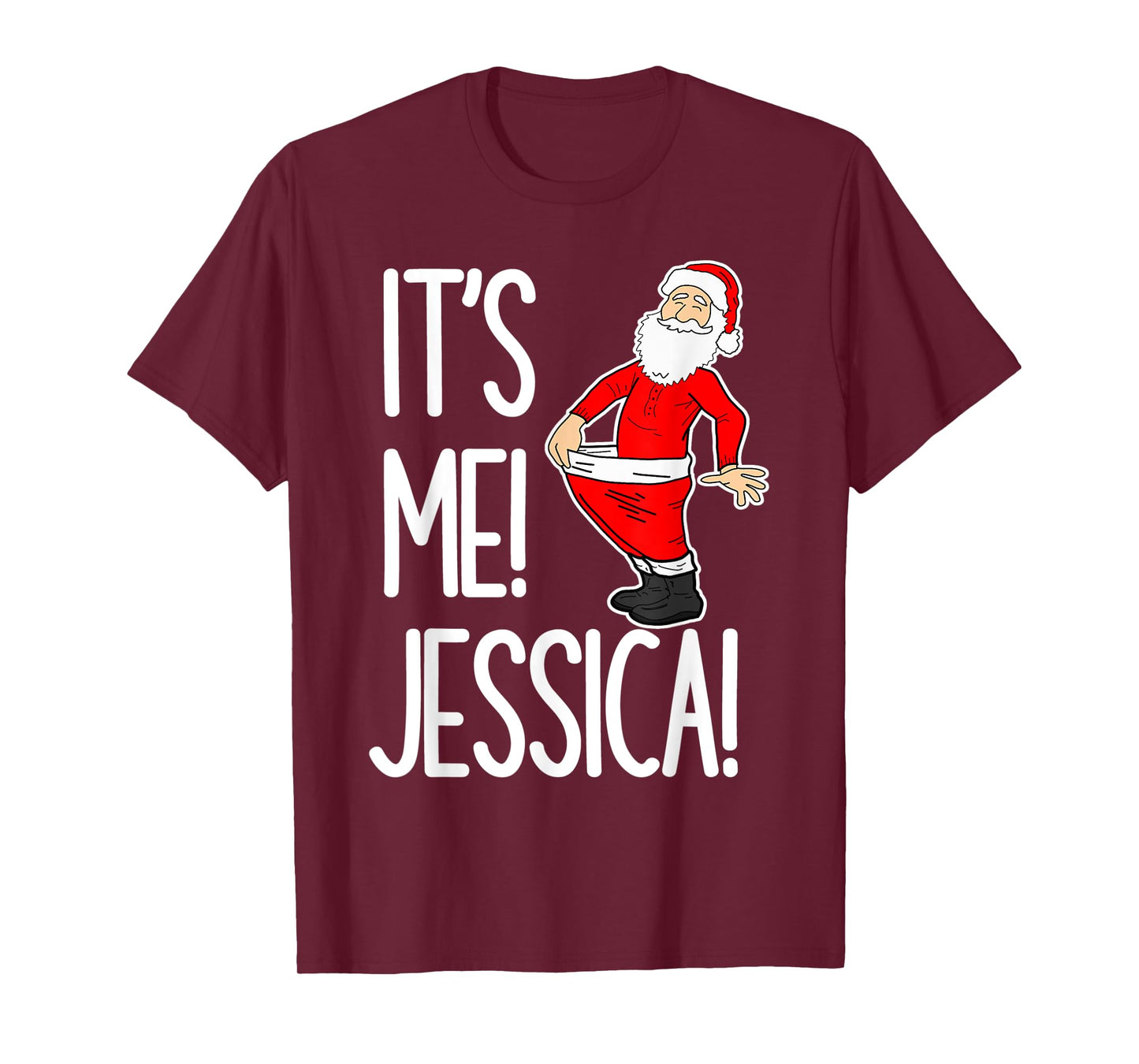 It’s me Jessica hilarious Christmas santa meme holiday party T-Shirt