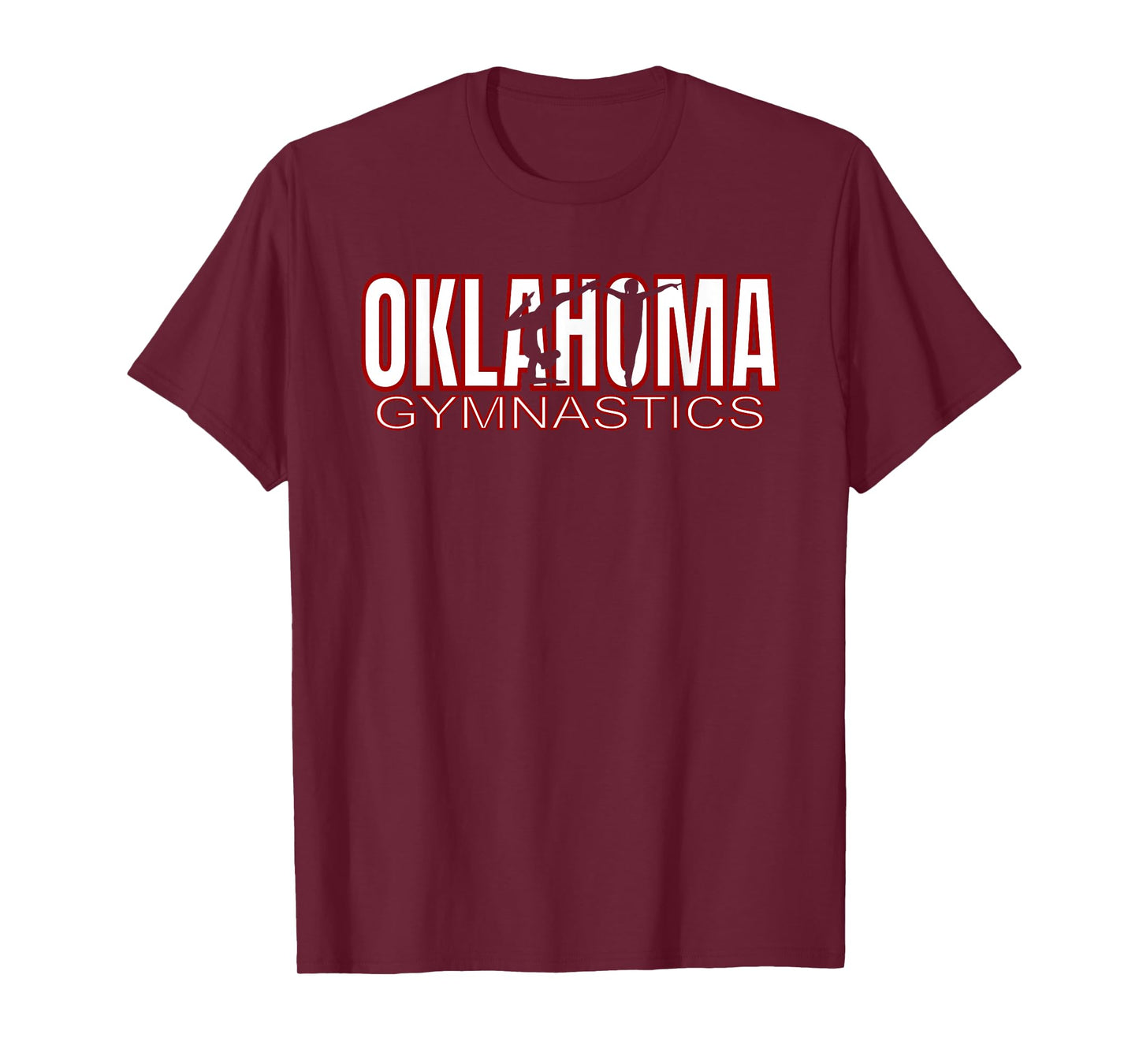 Oklahoma Gymnastics Competition Gymnast Tumbling Girl Gift T-Shirt Small