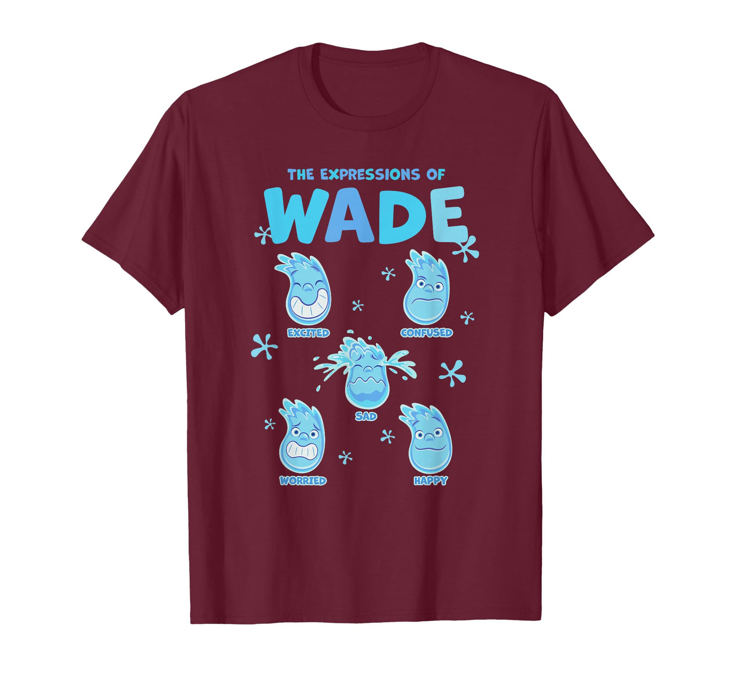 Disney Pixar Elemental The Expressions of Wade Poster T-Shirt