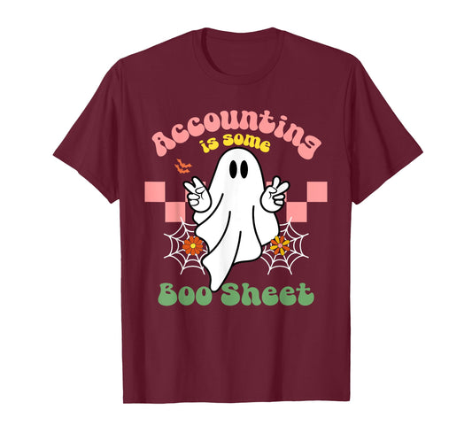 This Is Boo Sheet Accounting Halloween Costume Men Women T-Shirt
