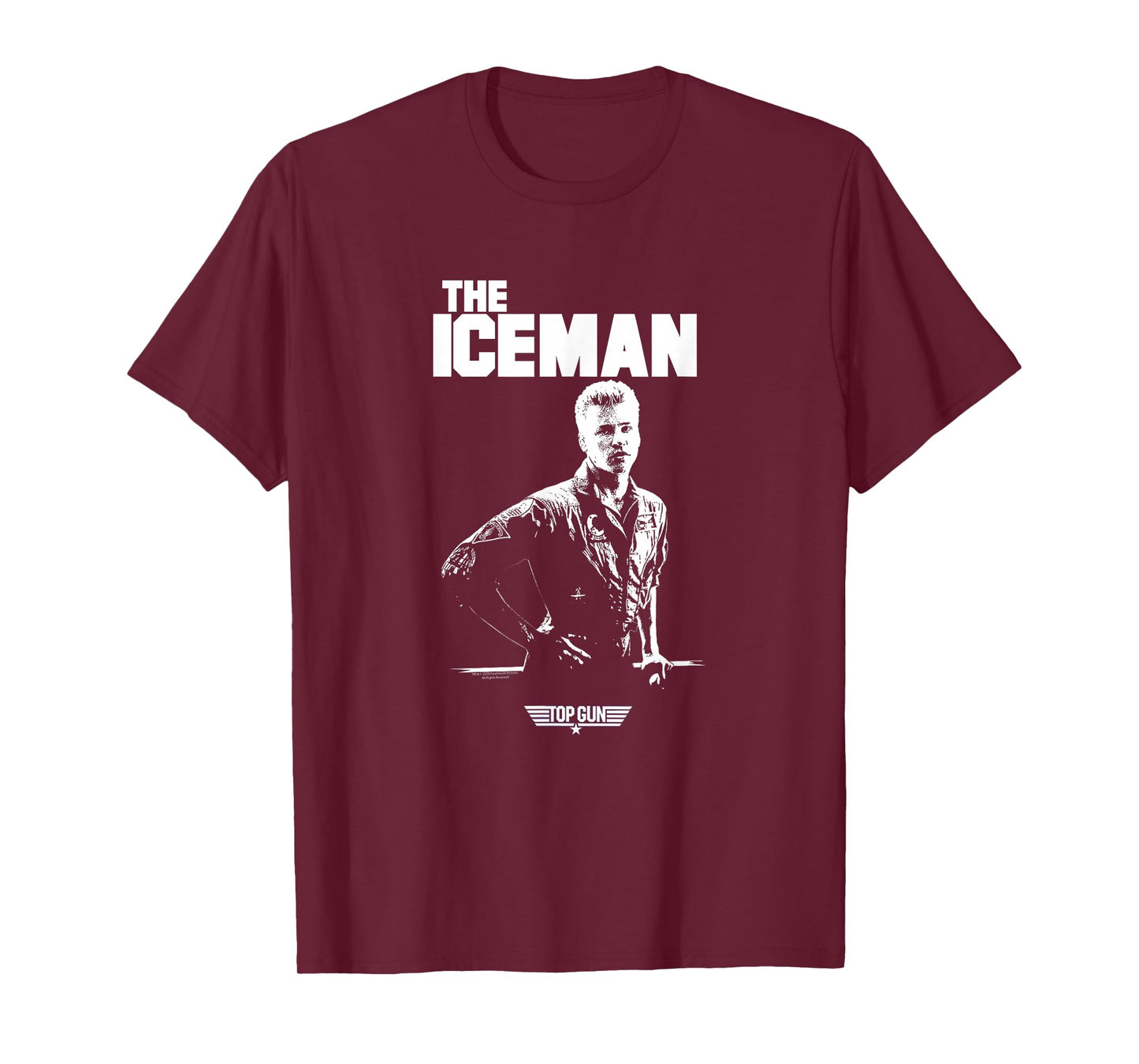 Top Gun Iceman Photo Action Movie T-Shirt