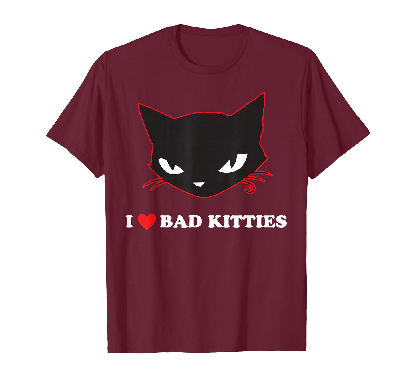 Emily The Strange I Heart Bad Kitties T-Shirt