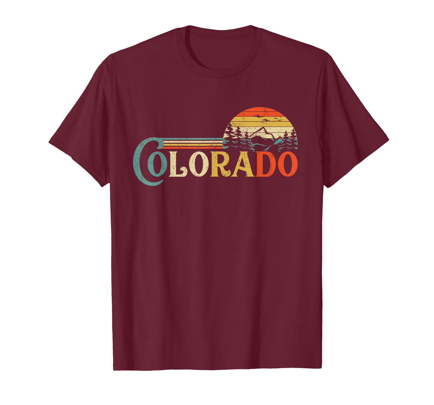 Colorado Rocky Mountain Sun Boulder Hiking T-Shirt Gifts T-Shirt Small
