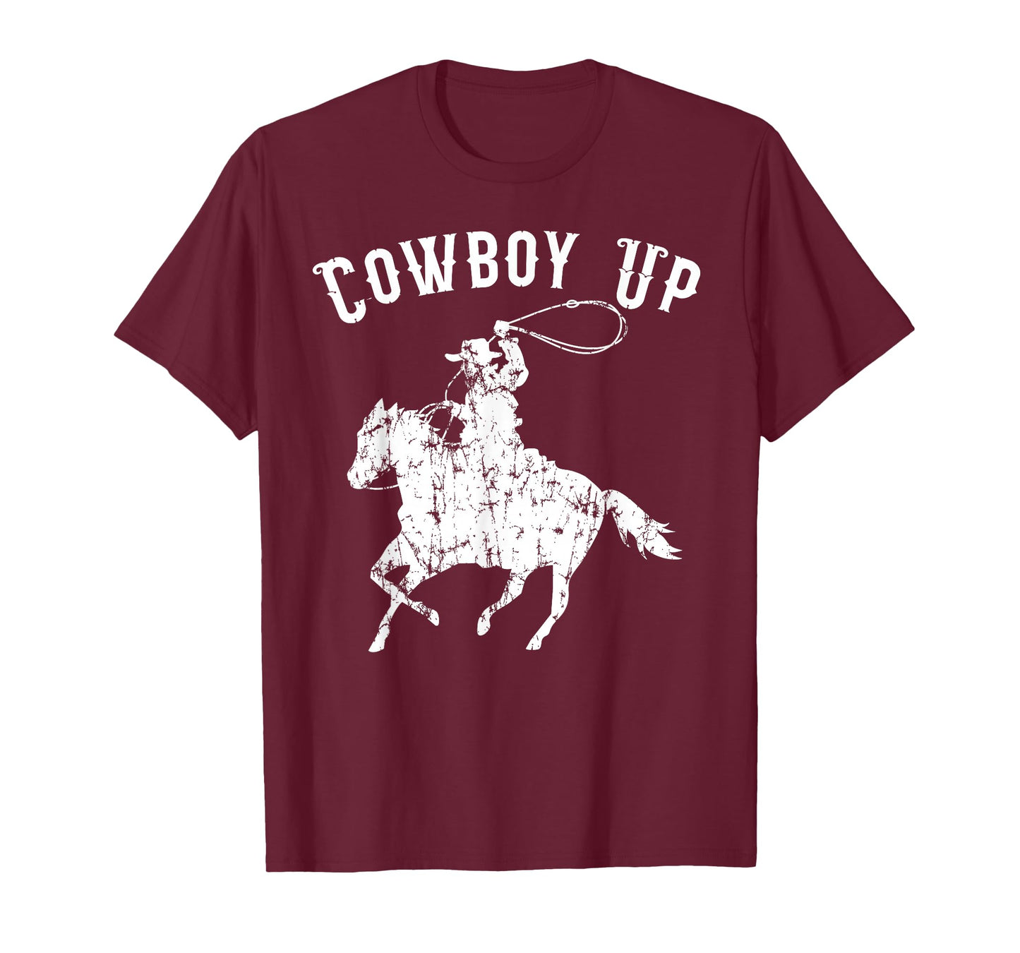 Cowboy Up Design for Rodeo Fans and Western Lover T-Shirt Small