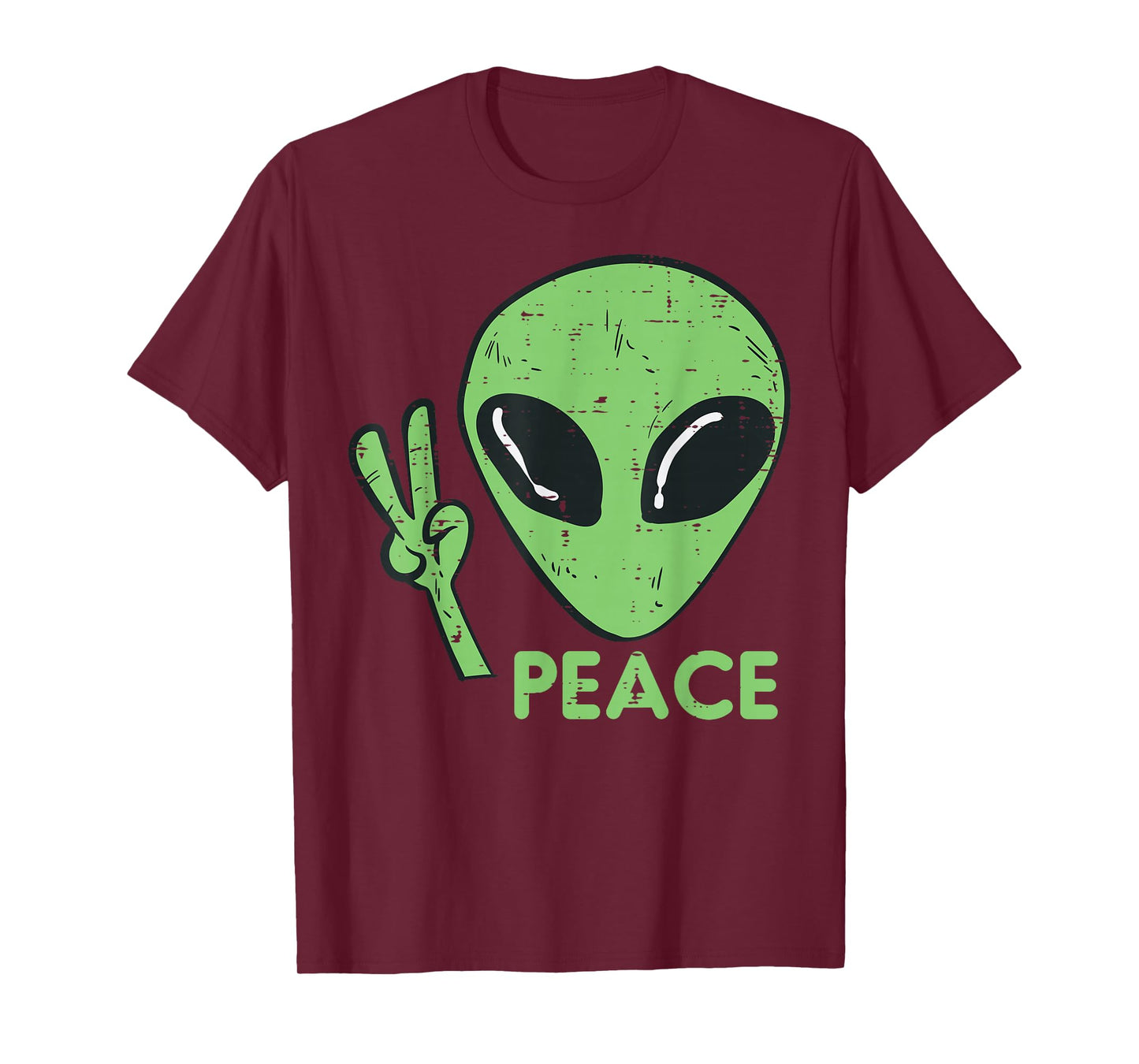 Alien Peace Cute Extraterrestrial Ufo Boys Girls Kids Women T-Shirt