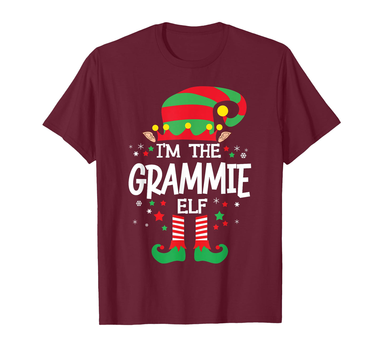 I'm the Grammie Elf Family Group Matching Christmas Pajama T-Shirt