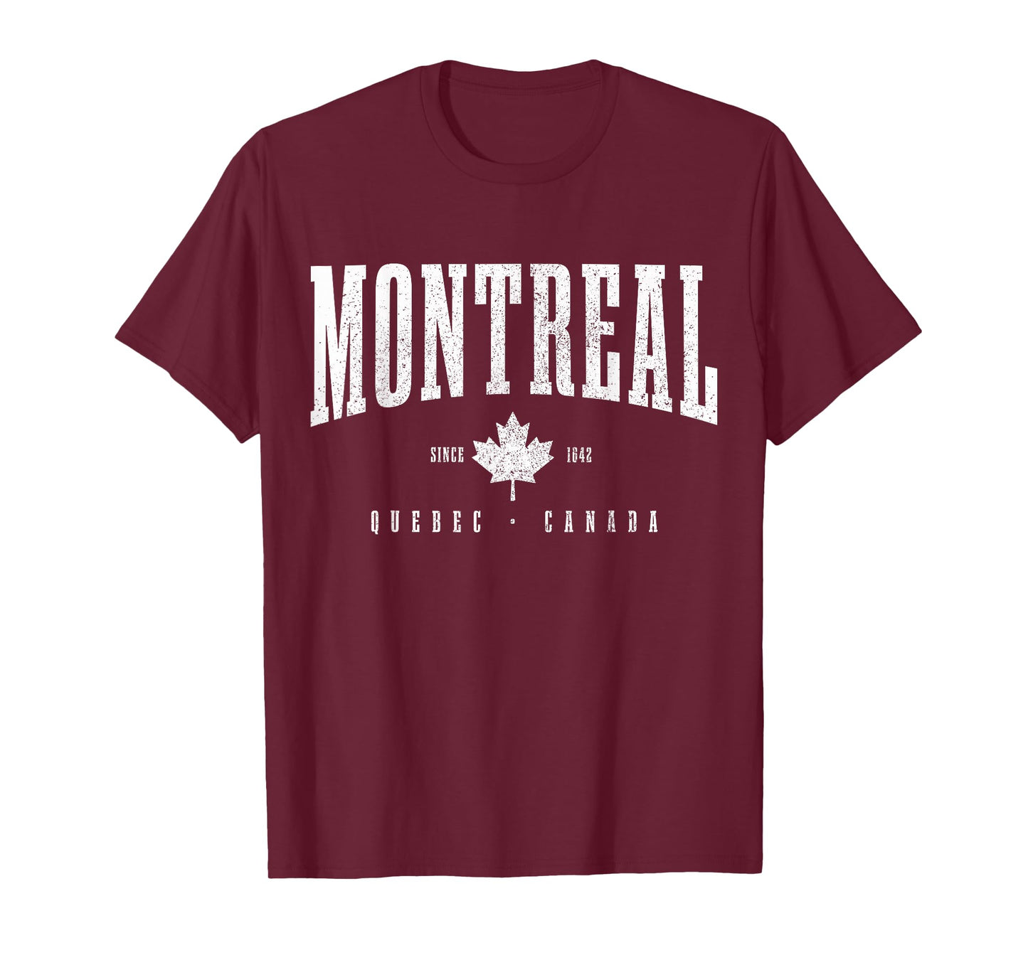 Montreal Est. 1642 Quebec Canada Maple Leaf Patriotic Pride T-Shirt