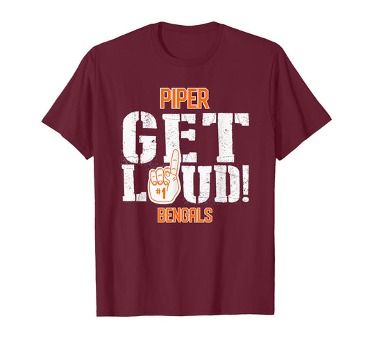Piper High School GET LOUD Bengals T-Shirt