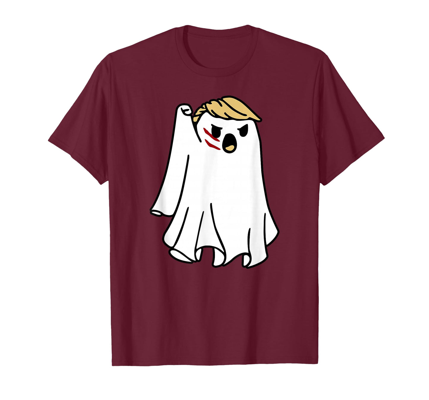Halloween Ghost Trump Fist Pumped Fight Take America Back T-Shirt