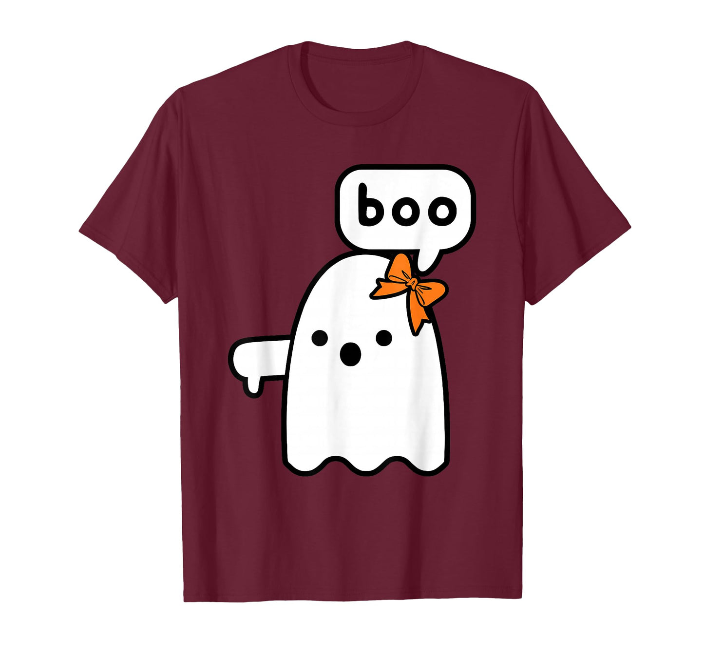 Thumbs Down Ghost Screaming Boo Ghost halloween Girls T-Shirt