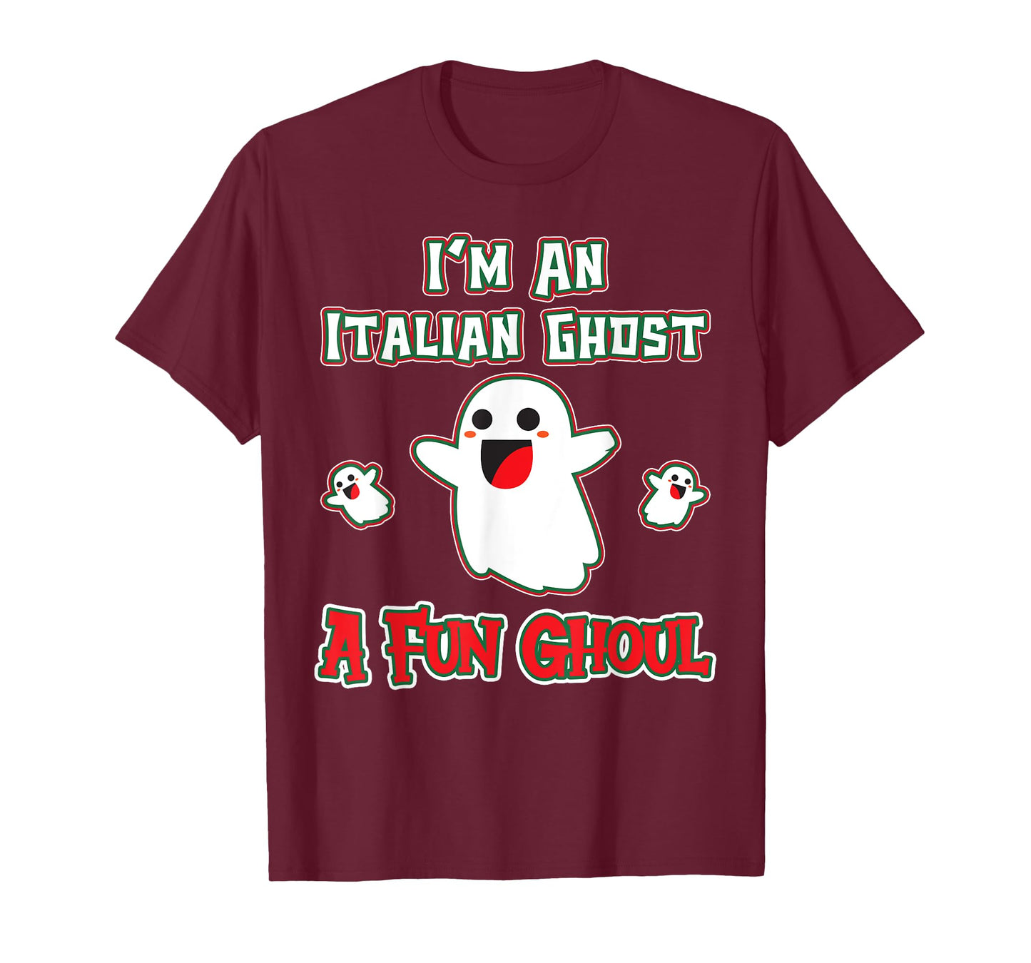 Funny Italian Shirts Italy Halloween Ghost A Fun Ghoul T-Shirt