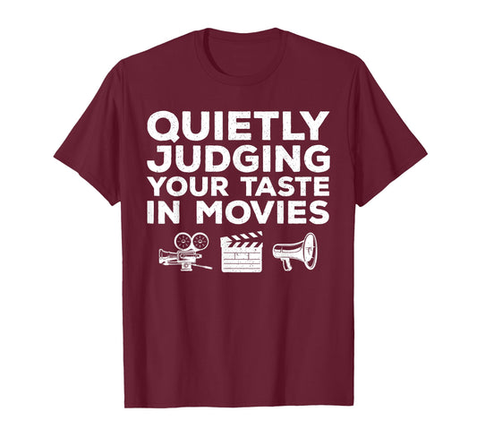 Funny Movie Lover Art For Men Women Movie Critic Film Lovers T-Shirt
