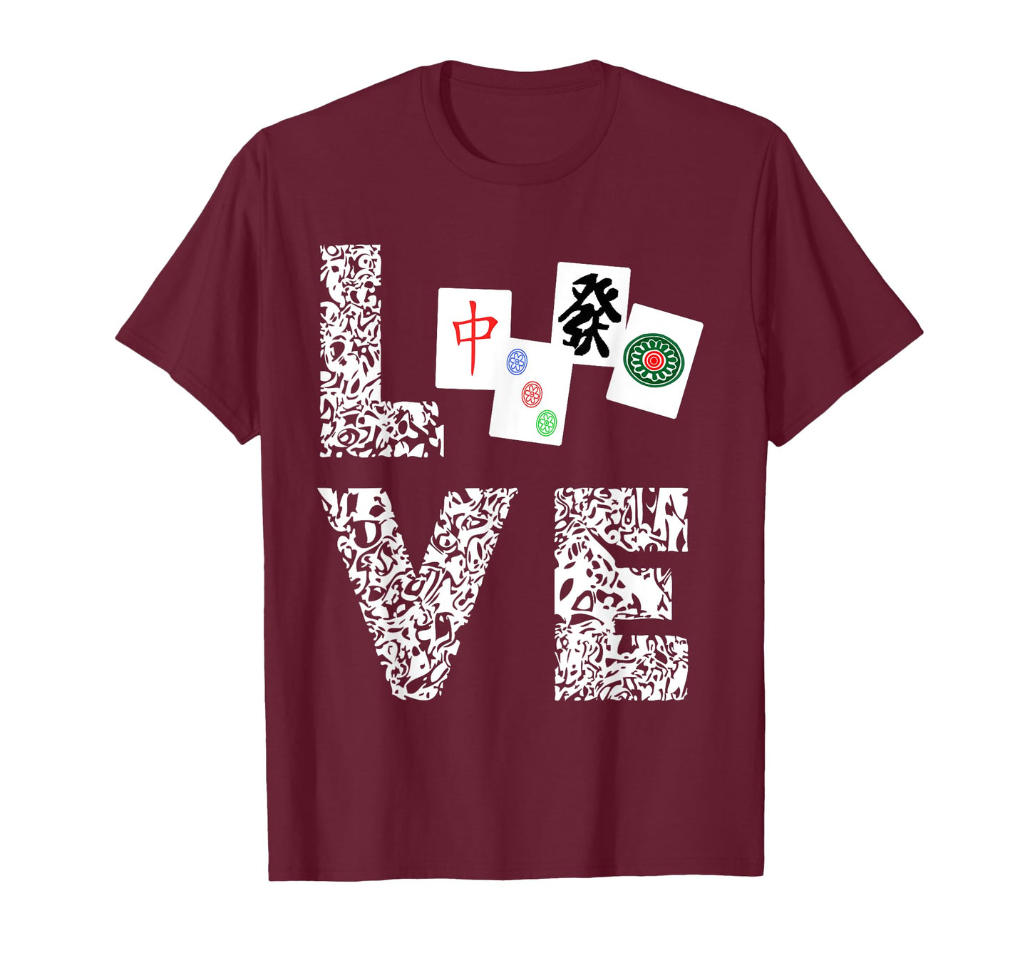 Mahjong Love Playing Chinese Game Mah Jongg Player T-Shirt T-Shirt
