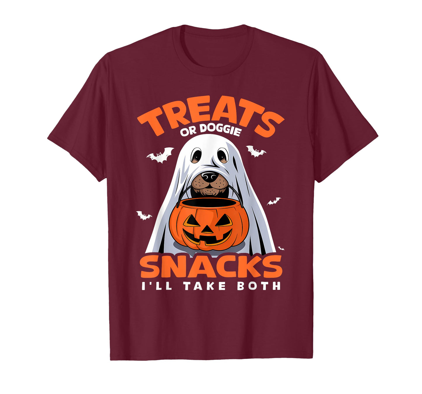 Treats or Doggie Snacks I'll Take Both Dog Costume Halloween T-Shirt