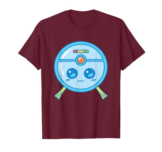 Cute Robot Vacuum Cleaner Cleaning Kawaii Kids T-Shirt