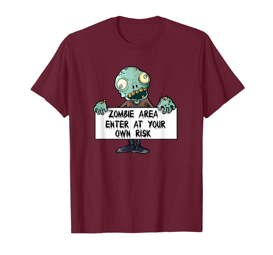 Zombie Creepy Scary Design image for Kids Boys Girls Clothes T-Shirt