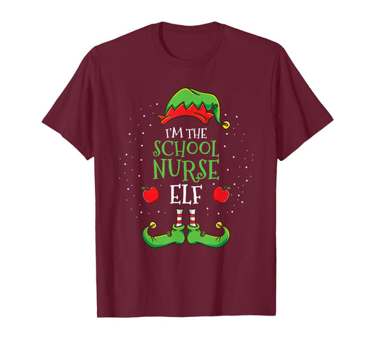Im The School Nurse Elf Christmas T-Shirt