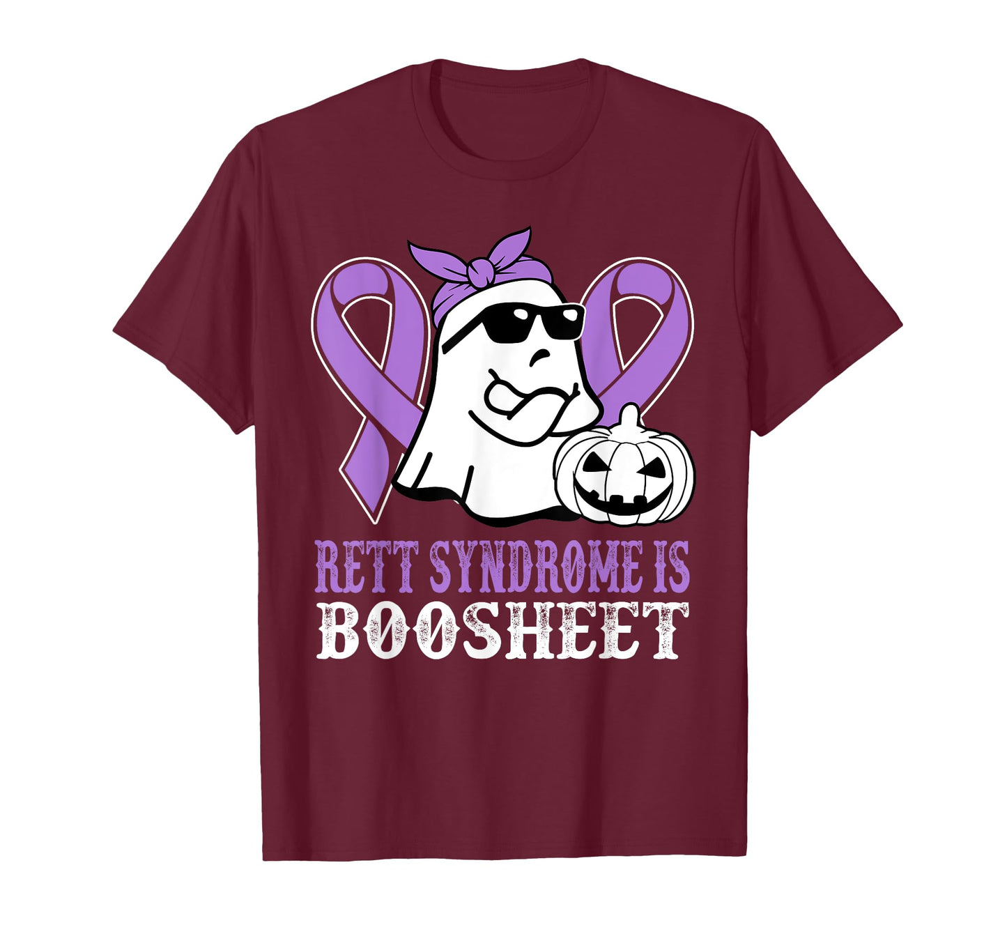 Rett Syndrome Is Boo Sheet Rett Syndrome Warrior Halloween T-Shirt