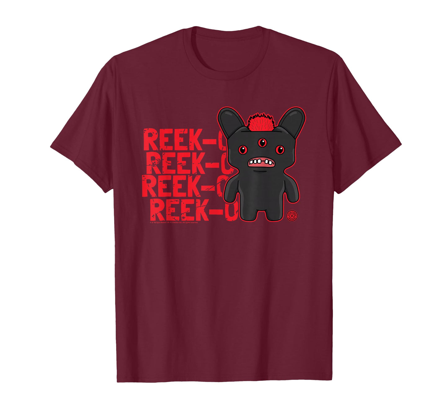 Fuggler Reek-O Black Hairy Fuggs Monster Text T-Shirt