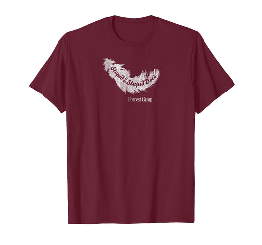 Forrest Gump Stupid is as Stupid Does Feather T-Shirt
