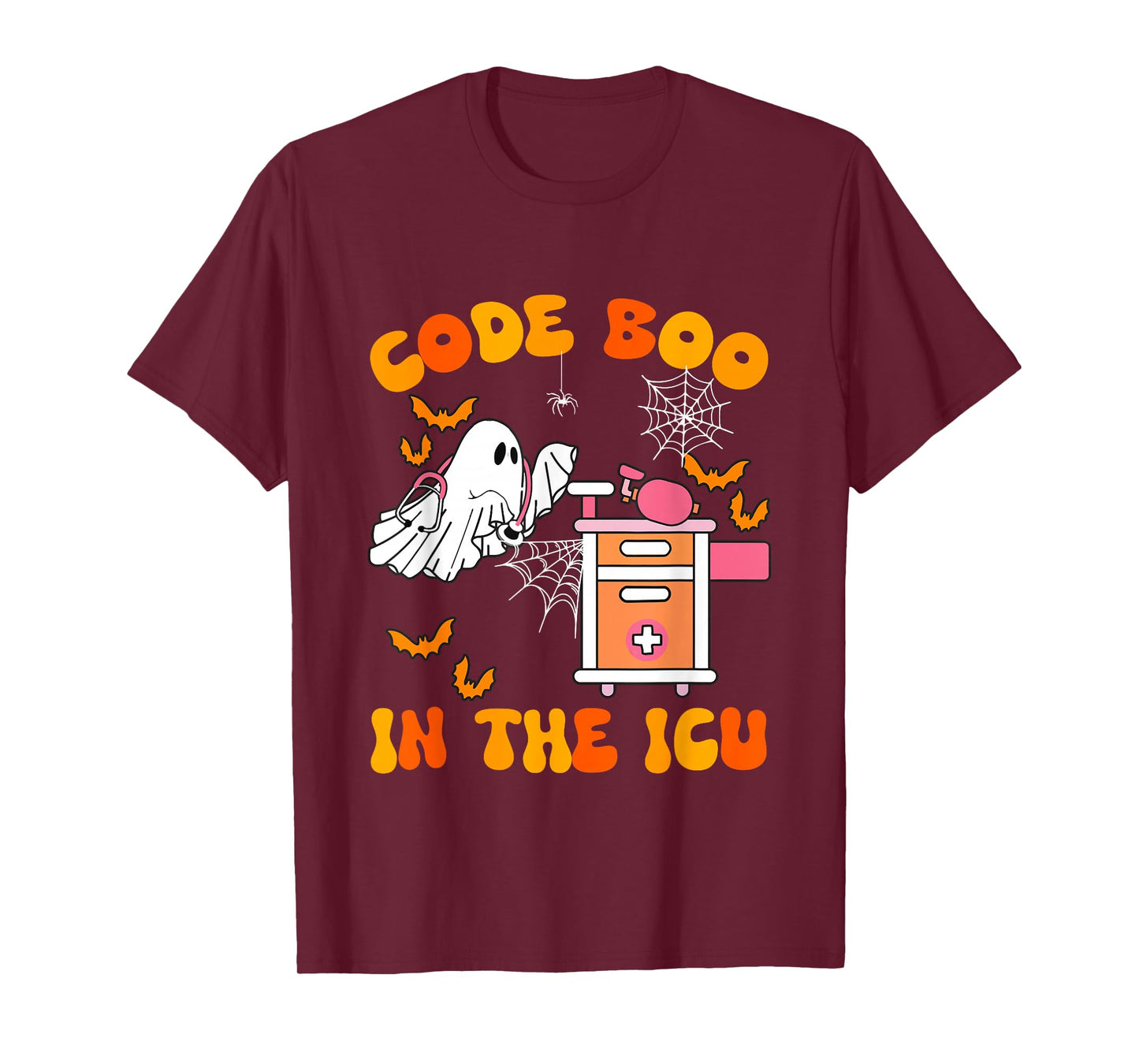 Ghost Code Boo In The ICU Nursing Gift For Halloween Costume T-Shirt