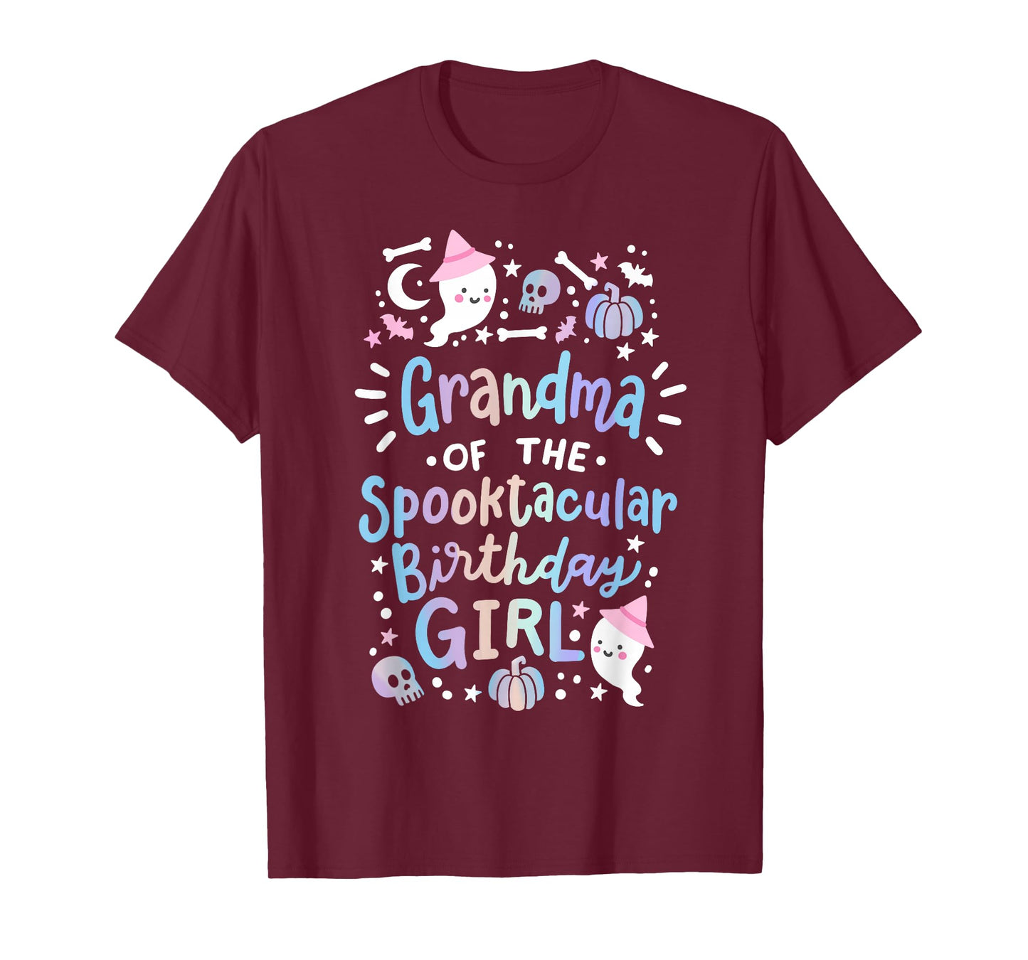 Grandma of the Spooktacular Birthday Girl Halloween Family T-Shirt