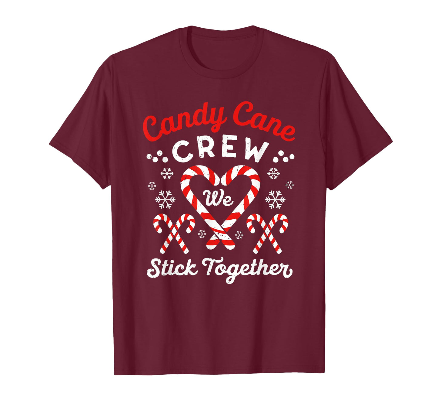 Christmas Candy Cane Heart Holiday Family Matching Pajama PJ T-Shirt