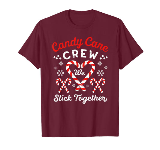 Christmas Candy Cane Heart Holiday Family Matching Pajama PJ T-Shirt